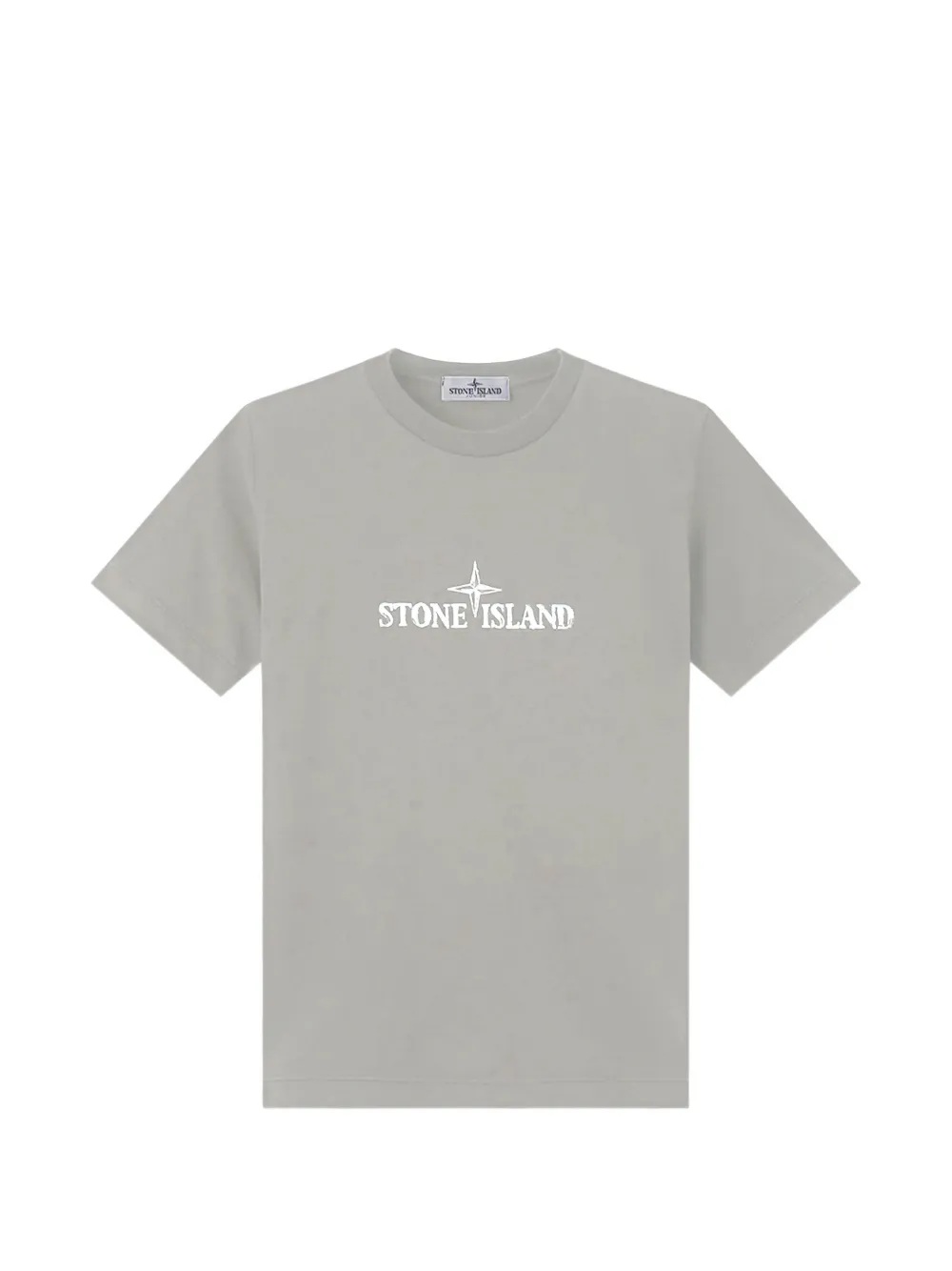 Stone Island Junior logo-print t-shirt - Grigio