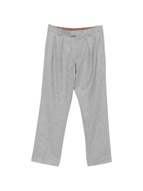 Berwich pleated wool trousers