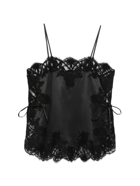 Dolce & Gabbana lace-trim silk camisole top