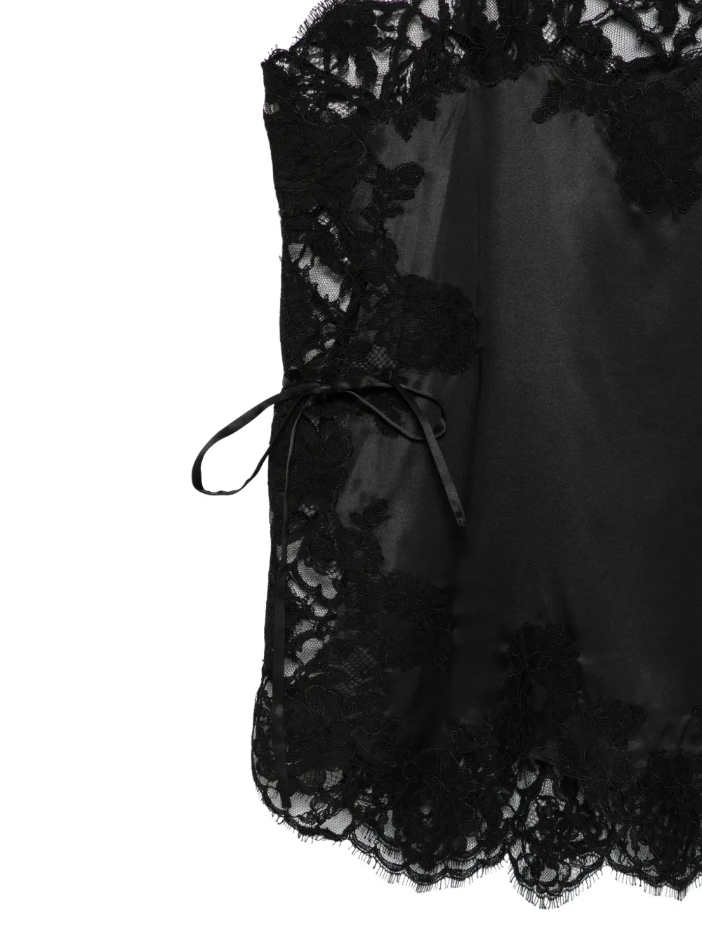 Dolce & Gabbana Hemd met afwerking van kant Zwart