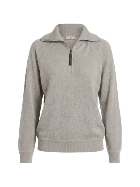 Brunello Cucinelli quarter-zip wool sweater