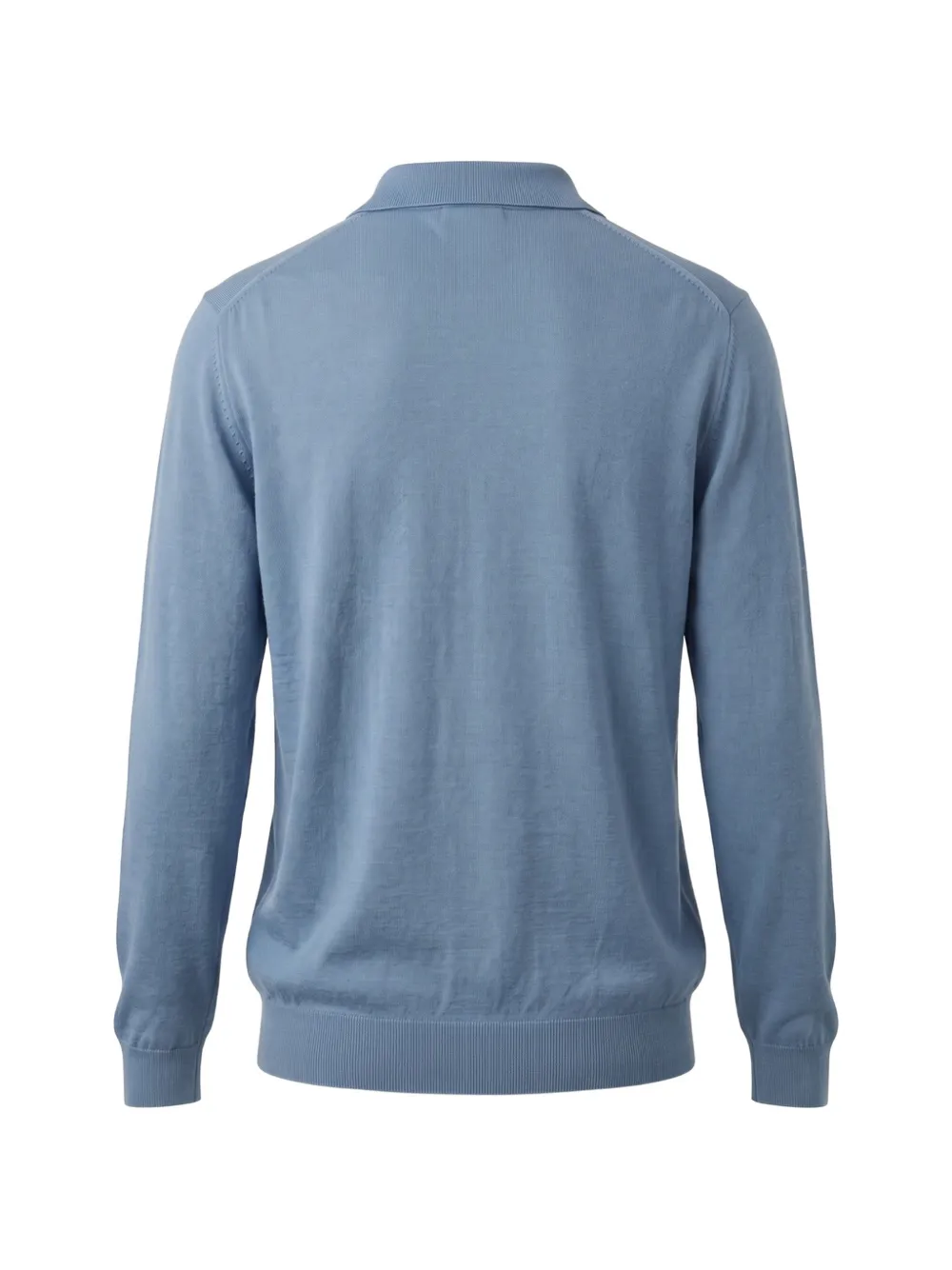 Drumohr Poloshirt met lange mouwen Blauw