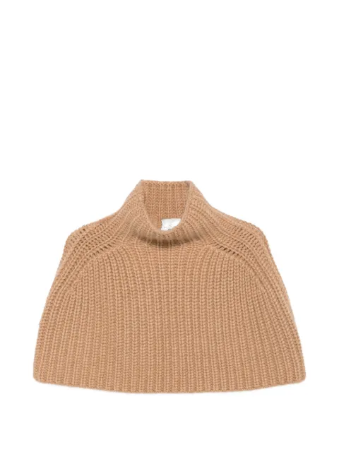 SA SU PHI ribbed-knit cashmere poncho 