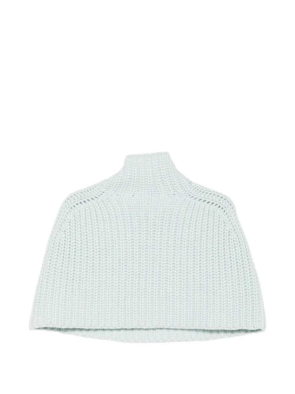SA SU PHI Ribgebreide poncho Blauw