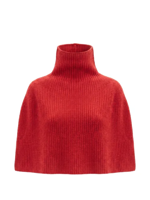 SA SU PHI ribbed-knit cashmere poncho