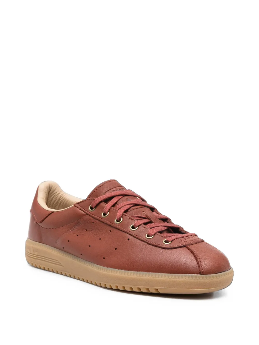 adidas Tobacco Super perforated-leather sneakers Bruin
