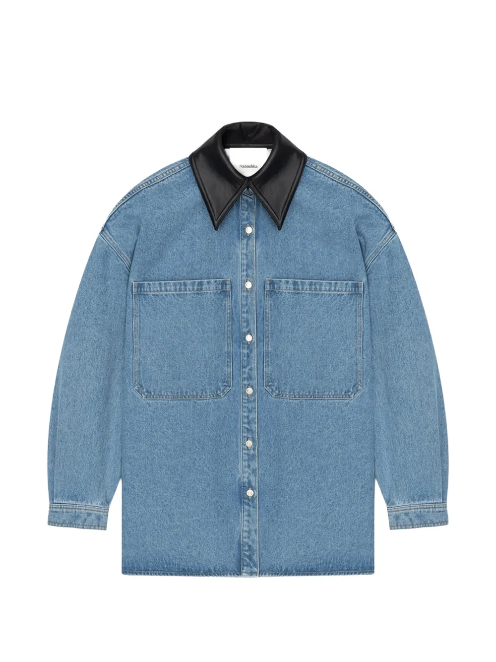 Nanushka Beaux denim shirt