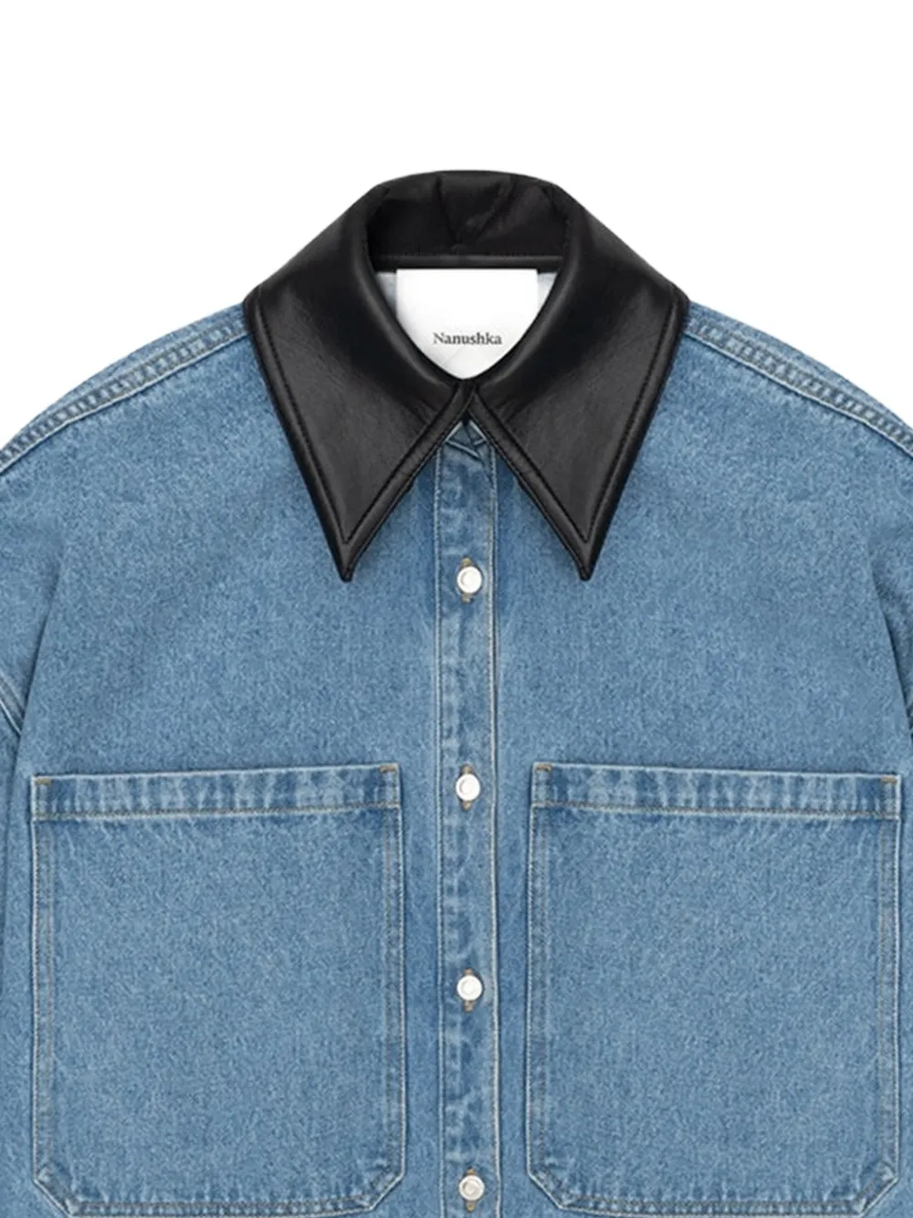 Nanushka Beaux blouse Blauw