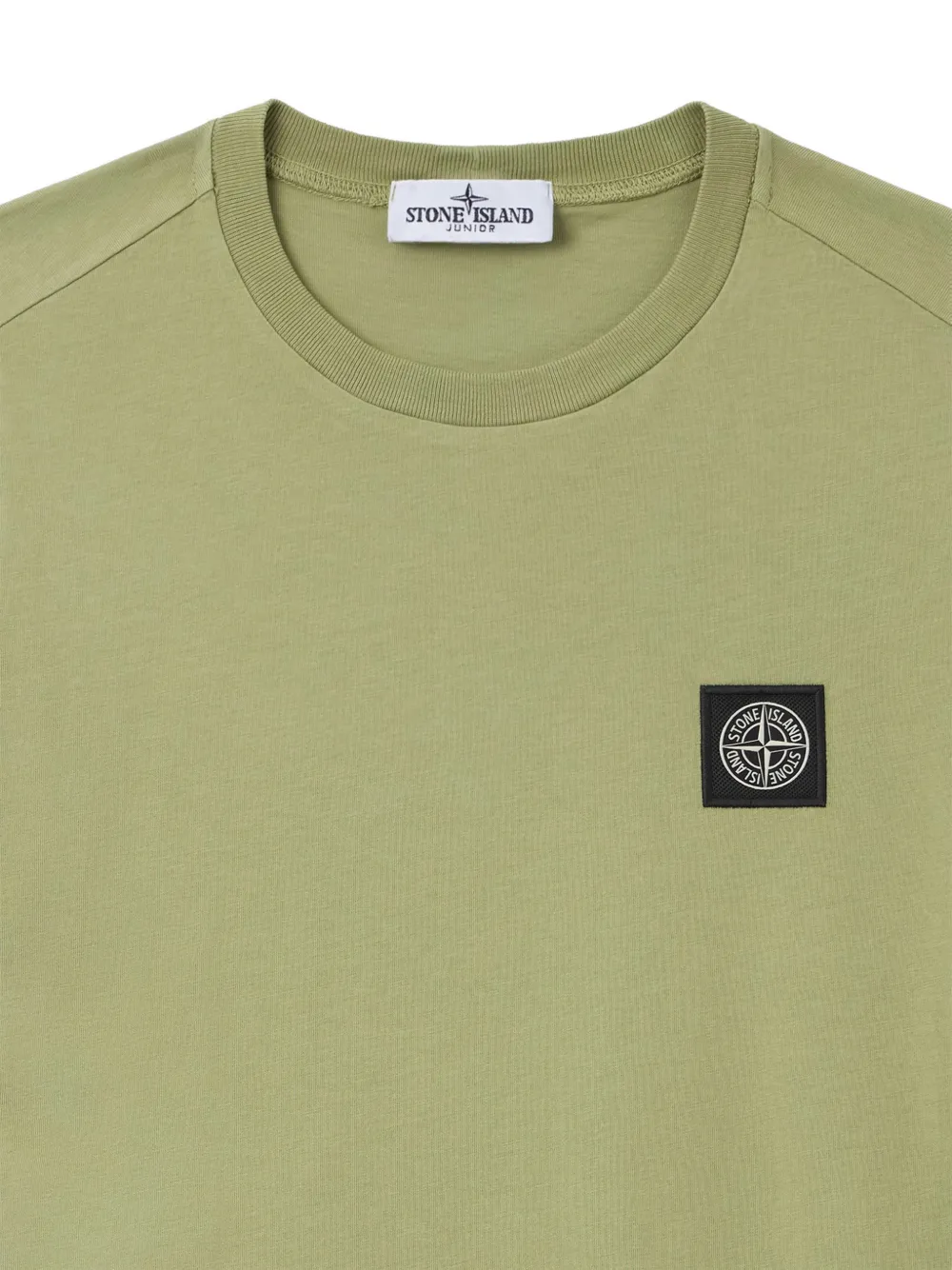 Stone Island Junior T-shirt met logopatch Groen