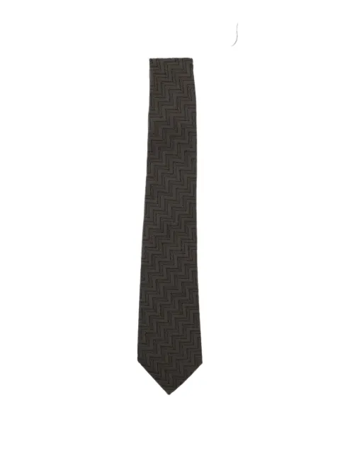 Giorgio Armani chevron-pattern tie