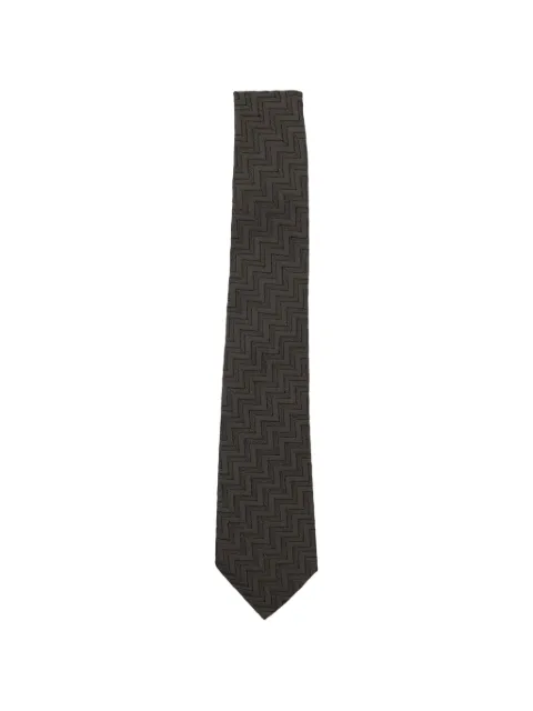Giorgio Armani chevron-pattern tie