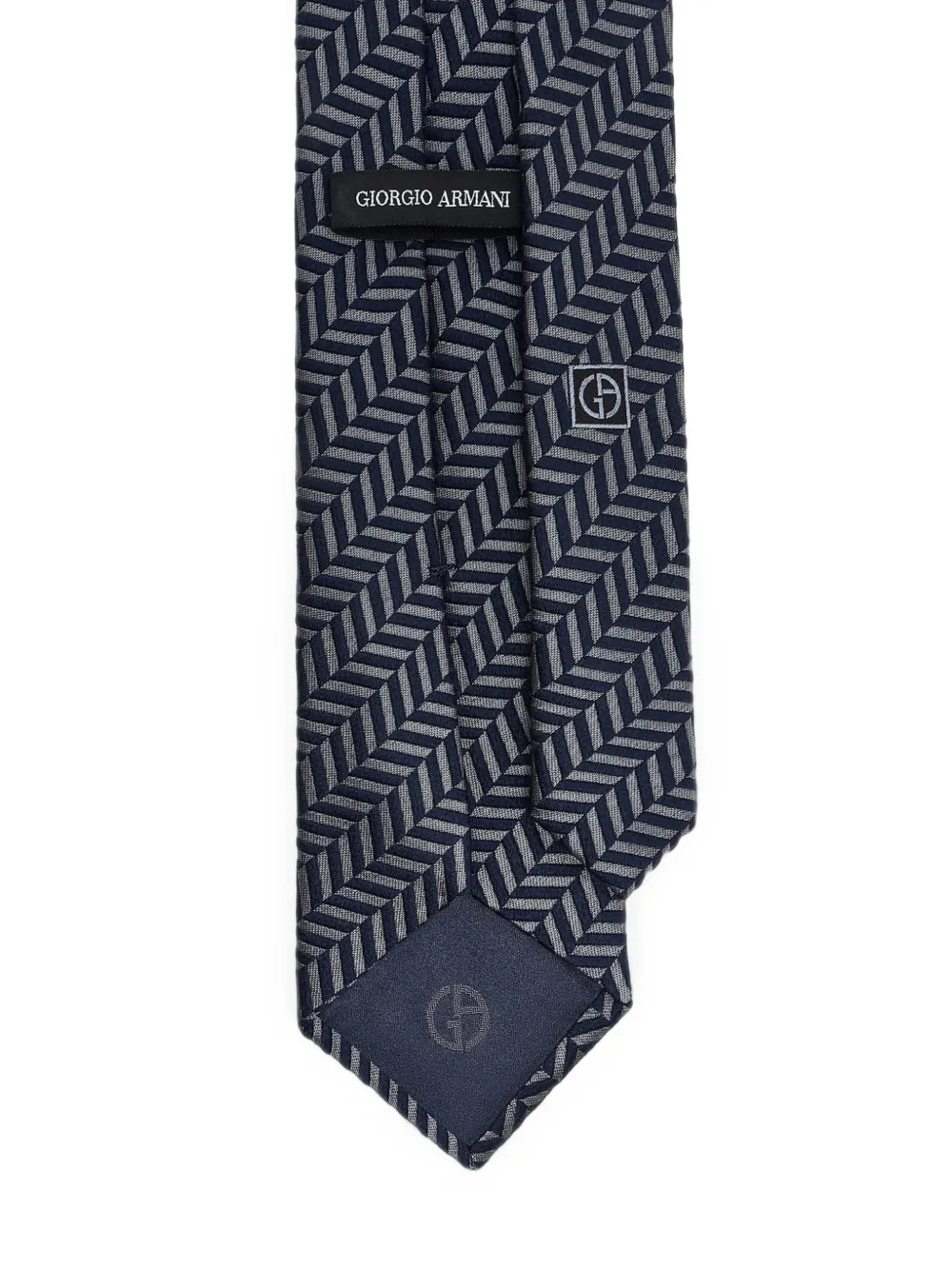 Giorgio Armani Zijden stropdas Blauw