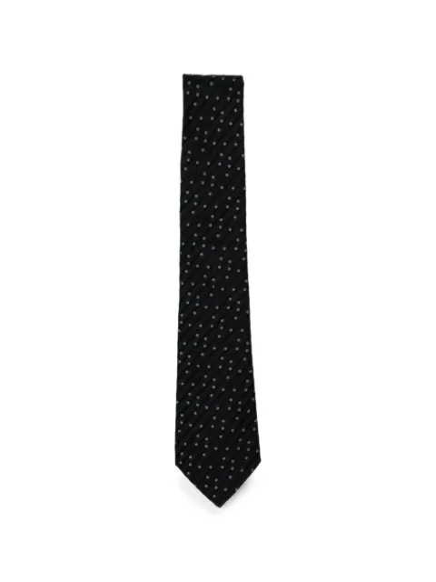 Giorgio Armani polka-dot diagonal-stripe tie