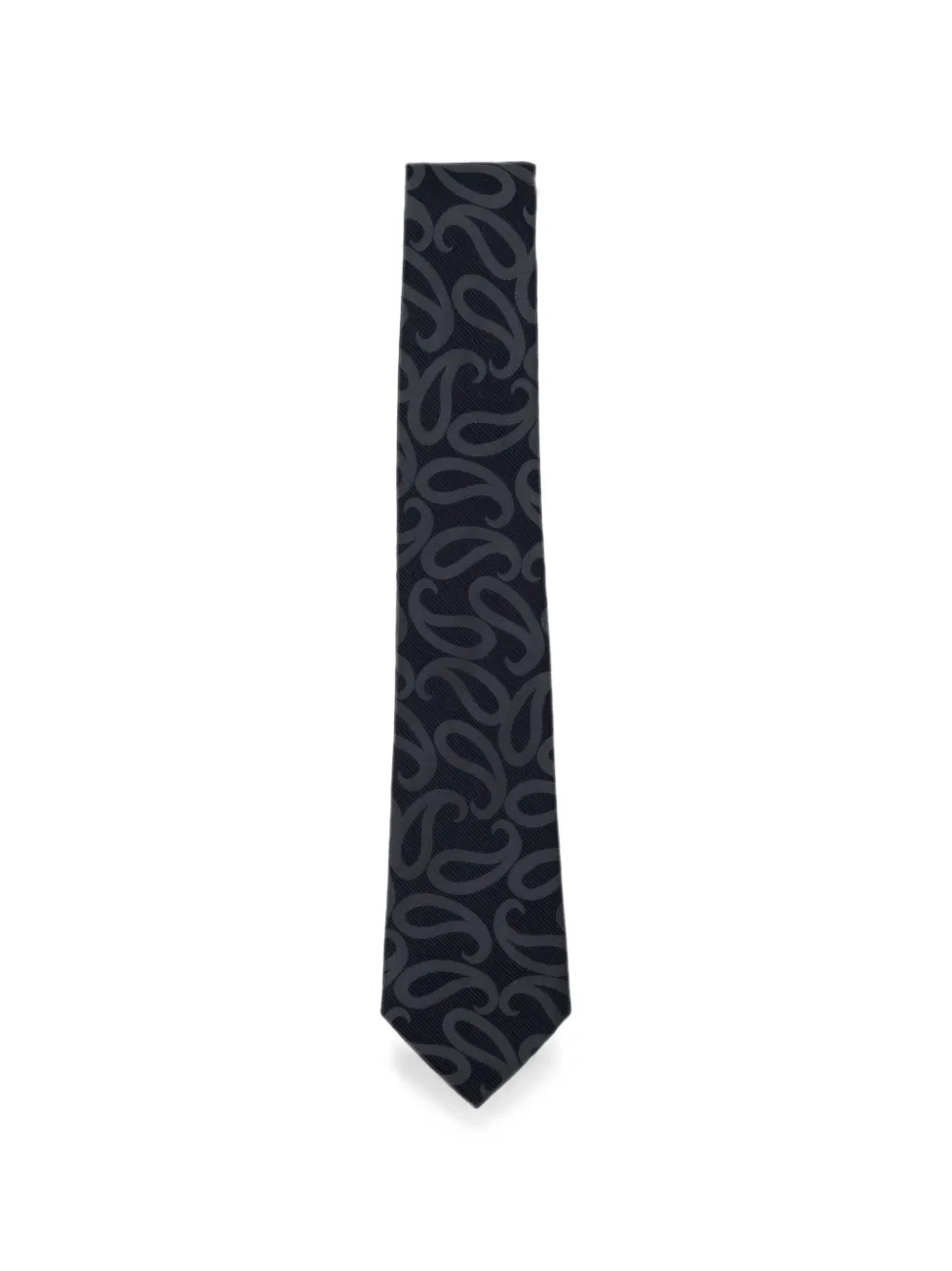 Giorgio Armani paisley-print silk tie - Blu