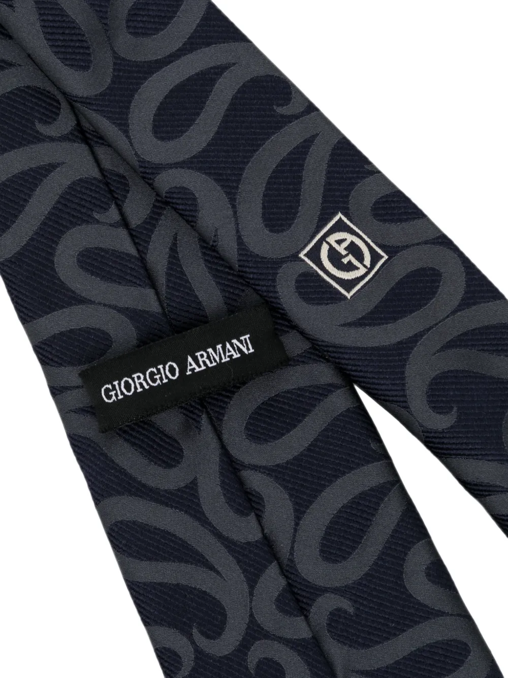 Giorgio Armani Stropdas met paisley-print Blauw