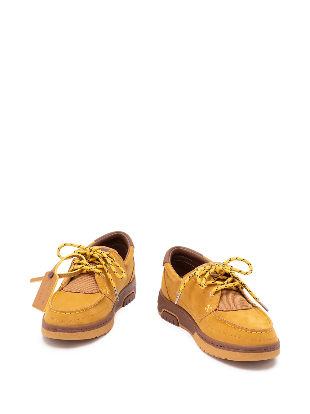 Off-White Arrow-embellishment sneakers Geel