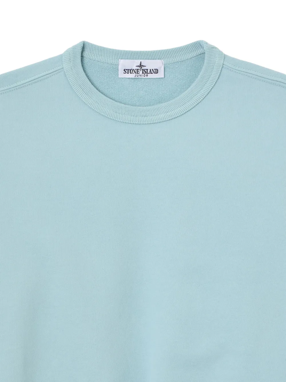 Stone Island Junior logo-patch sweater Blauw