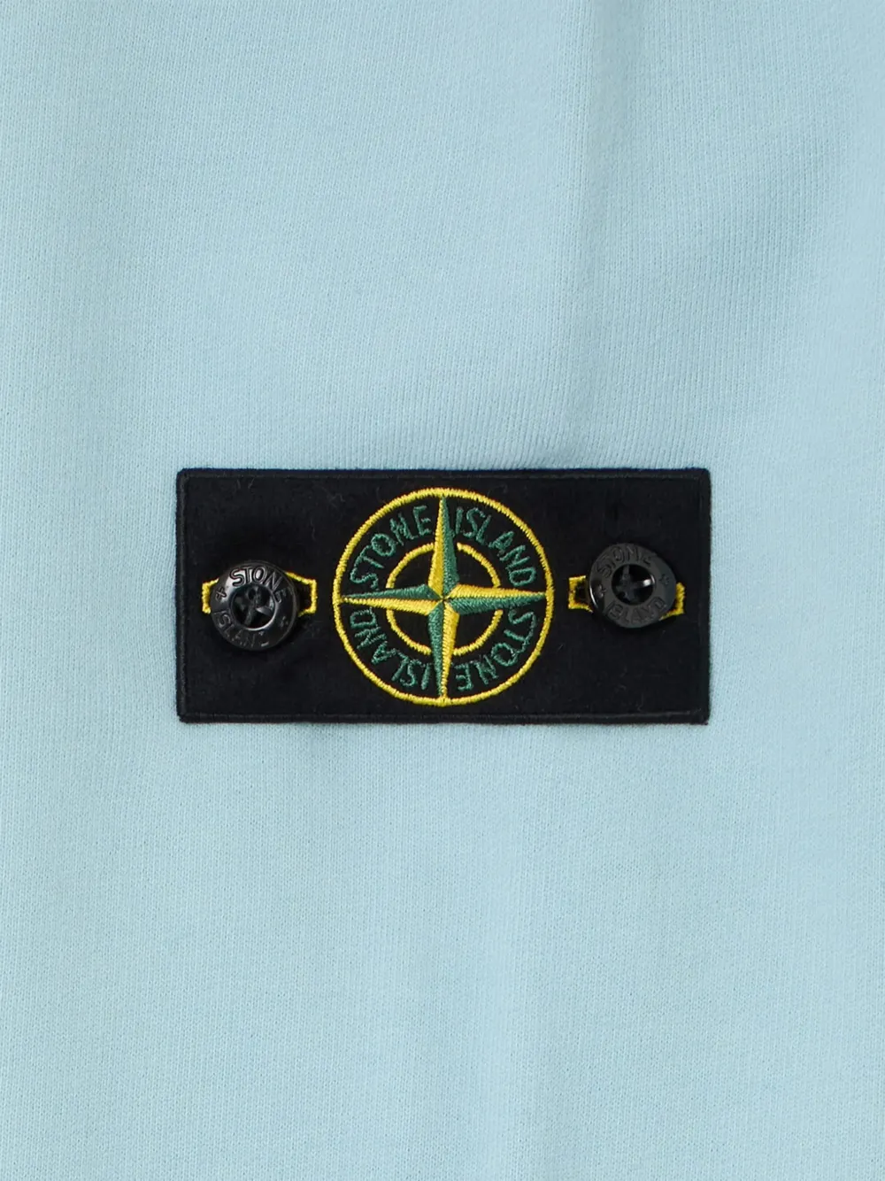 Stone Island Junior logo-patch sweater Blauw