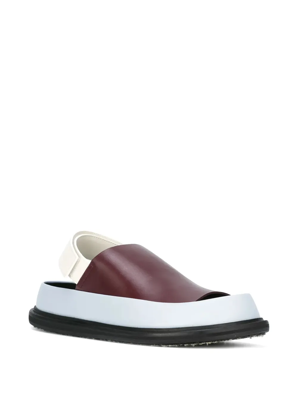 Marni leather slingback sandals Rood