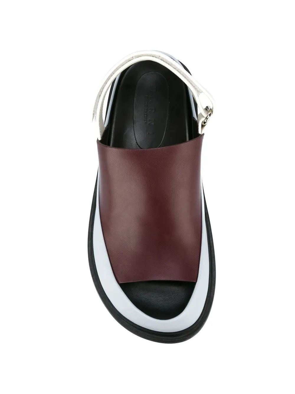 Marni leather slingback sandals Rood