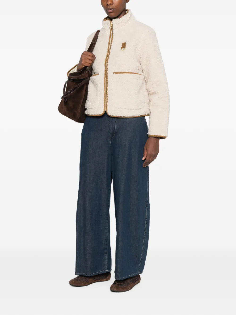 Barbour Elenora jack met rits Beige