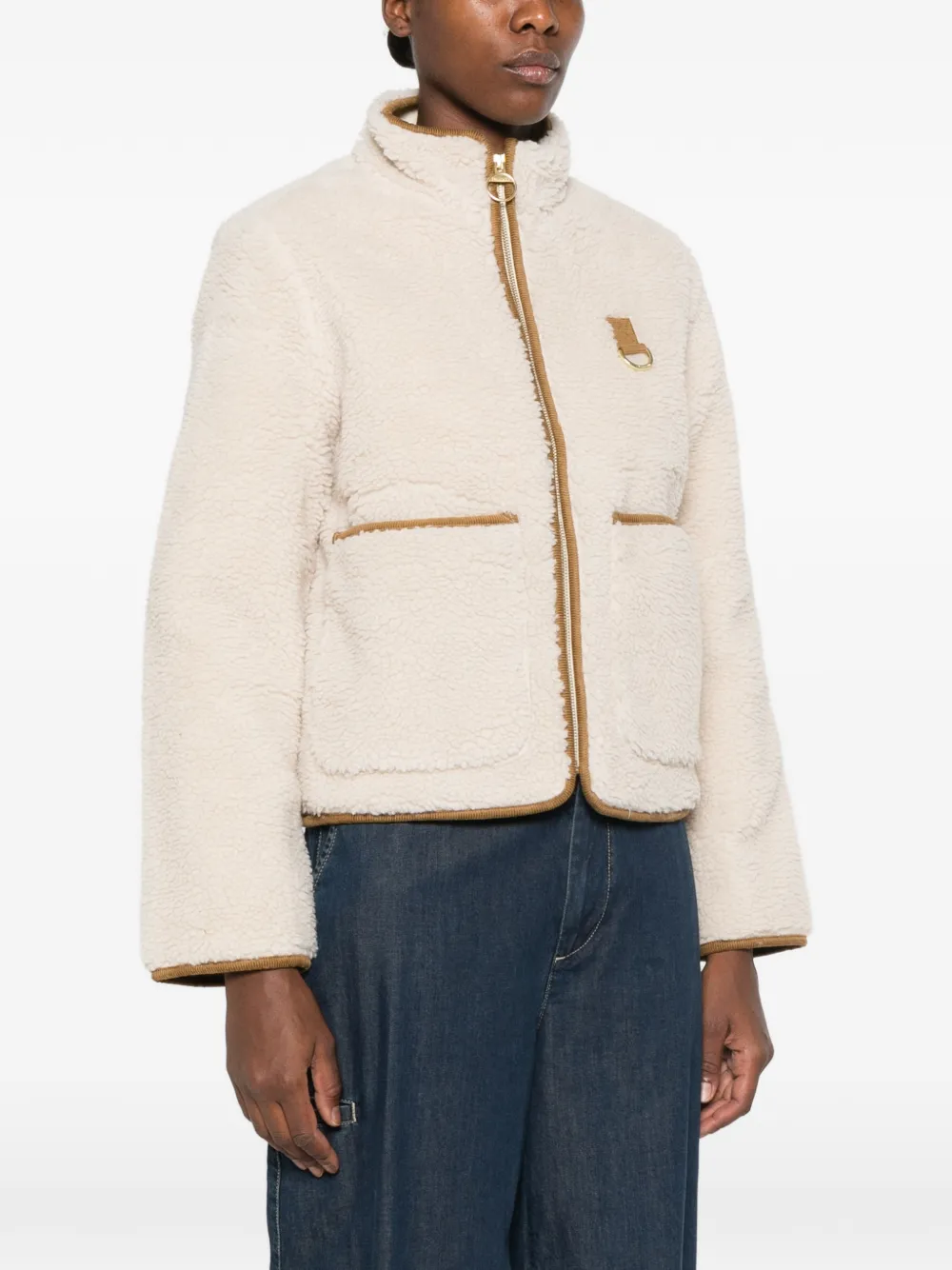 Barbour Elenora jack met rits Beige