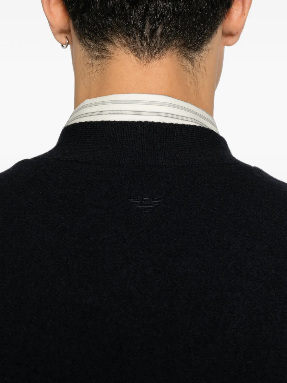 Emporio Armani Vest met V-hals Blauw