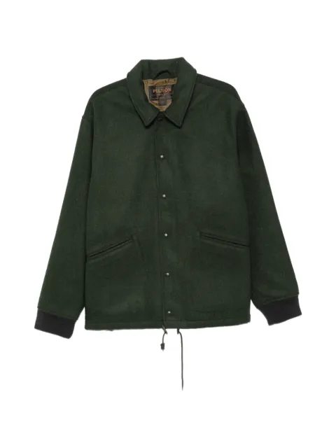 Filson logo-embroidered drawstring-hem shirt jacket