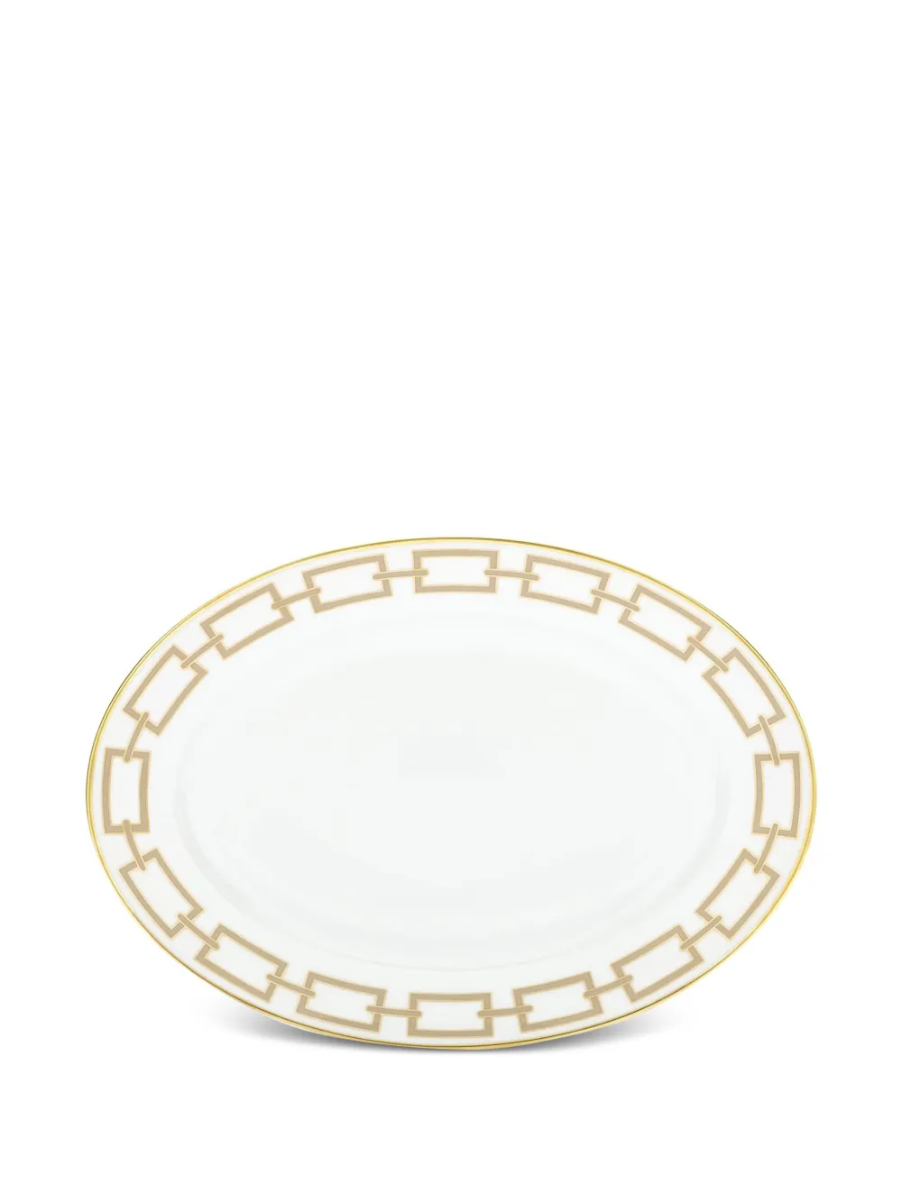 GINORI 1735 Catene oval tray - Weiß