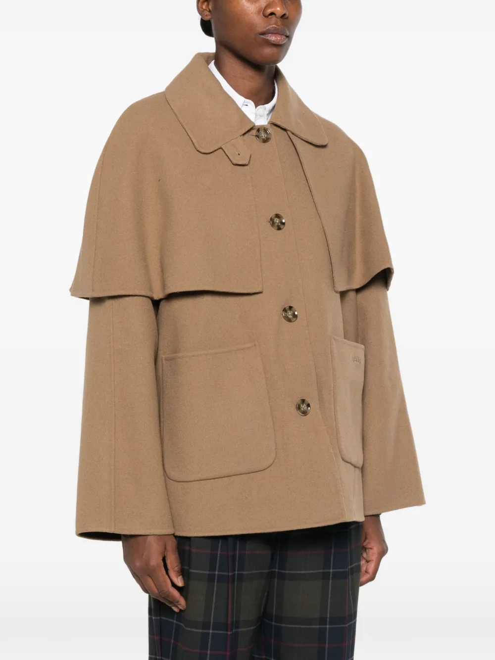Barbour Aggy button-down jas Bruin