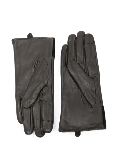 Barbour corduroy-panel leather gloves