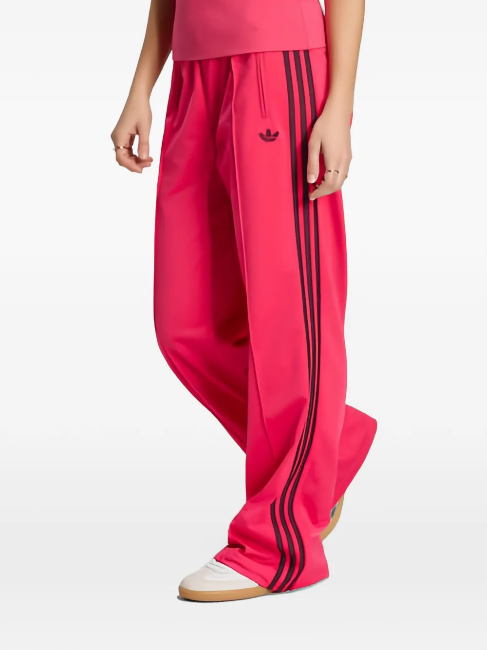 adidas side-stripe track pants - Rosa