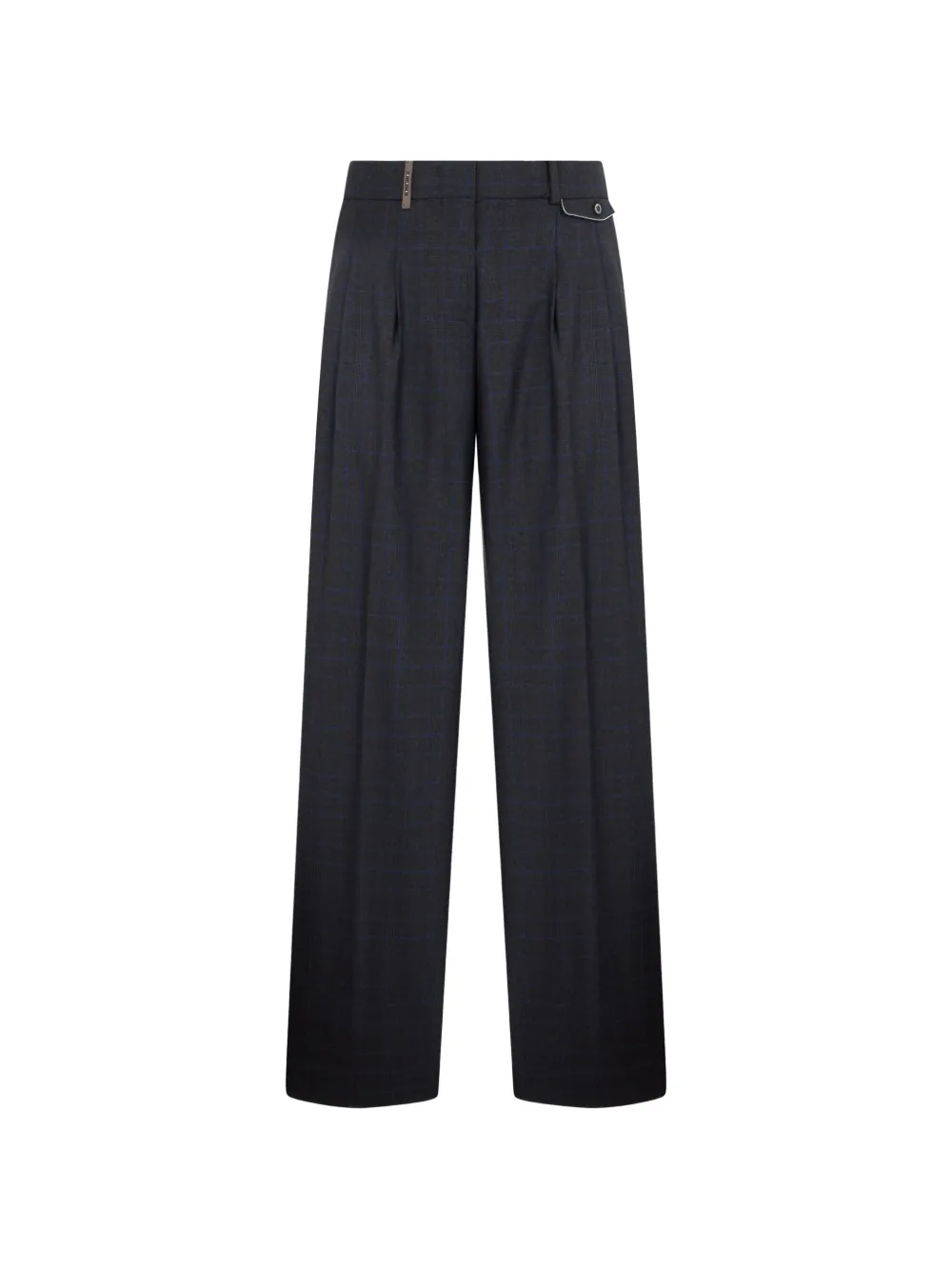 Peserico check-pattern pleated trousers