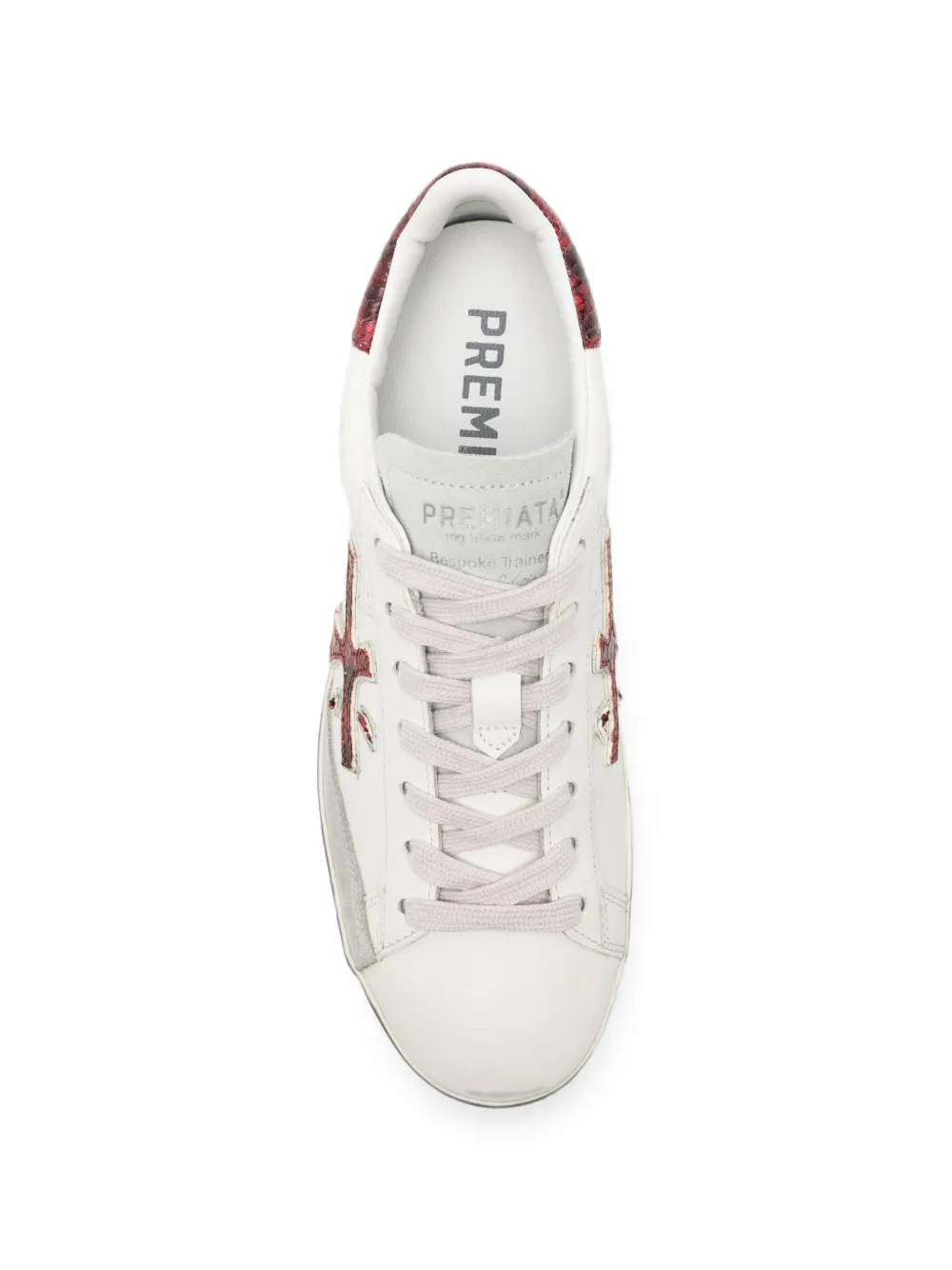 Premiata Steven-D snakeskin-effect sneakers Wit