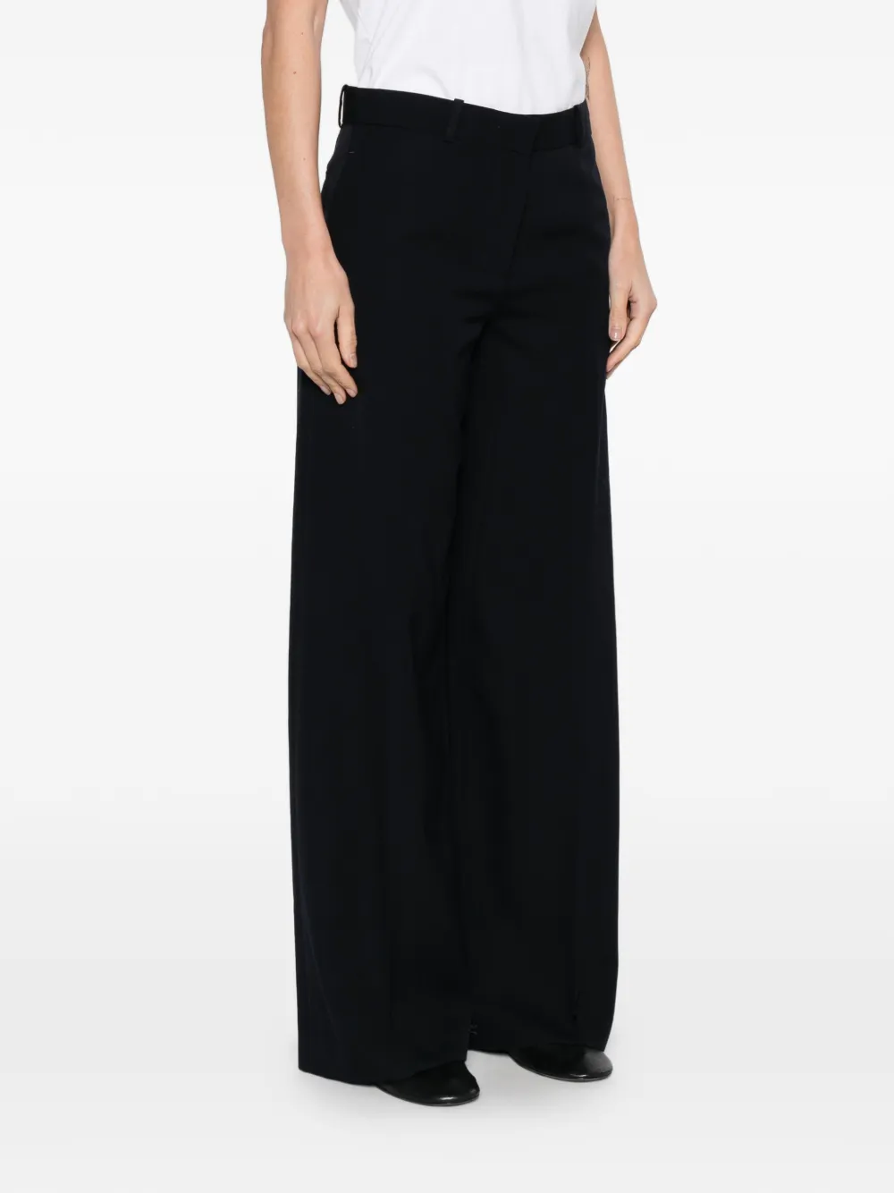 The Row Dender straight-leg trousers Blauw