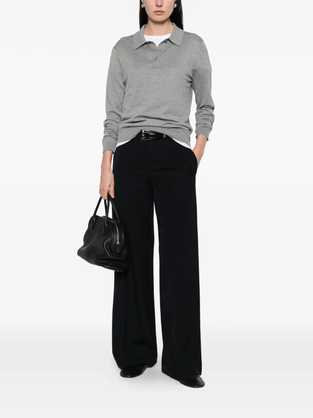 The Row Dender straight-leg trousers Blauw
