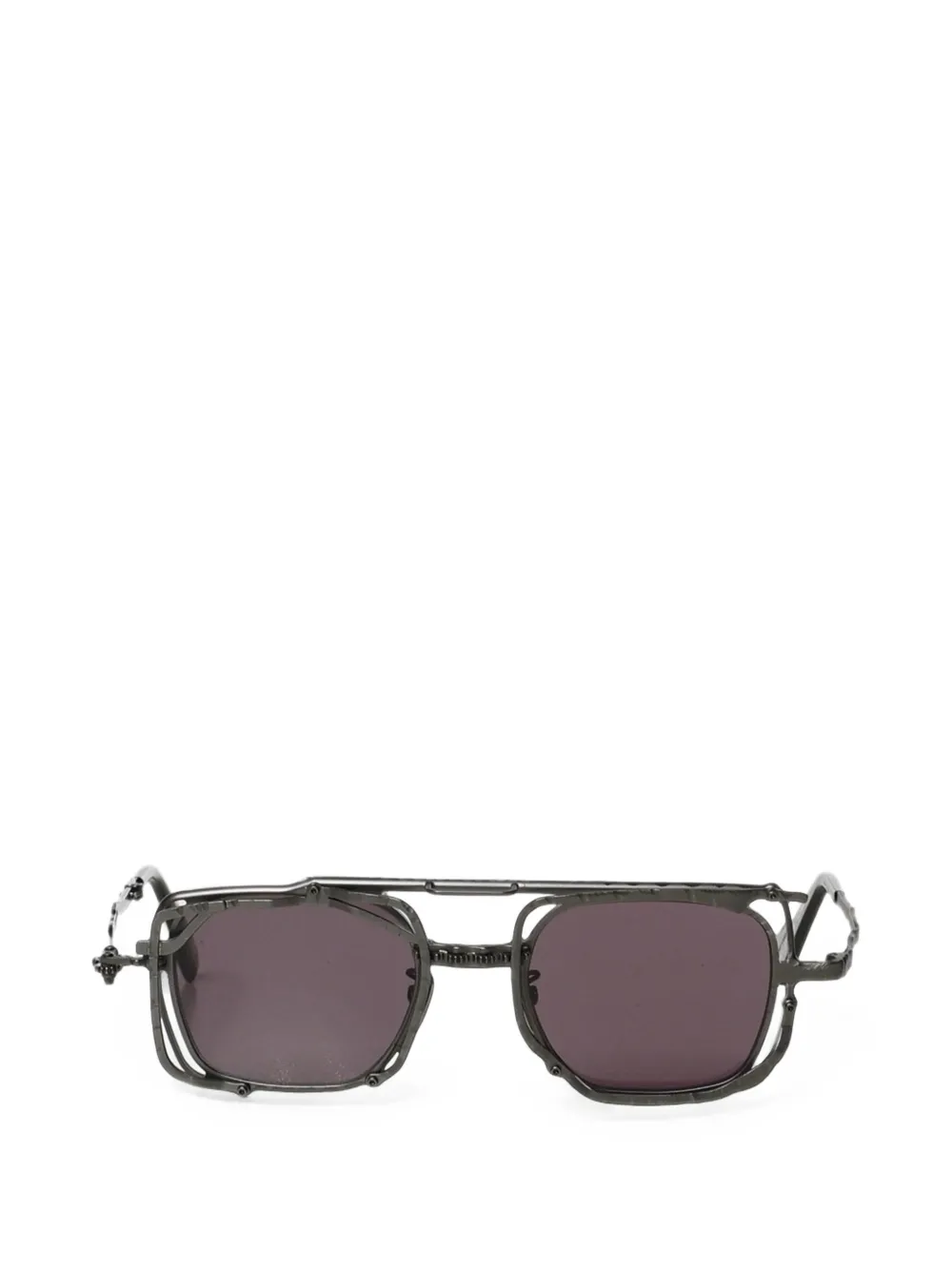 Kuboraum Z51 geometric-frame sunglasses - Grigio