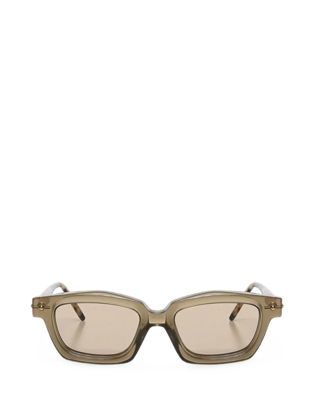 Kuboraum P25 geometric-frame sunglasses - Verde