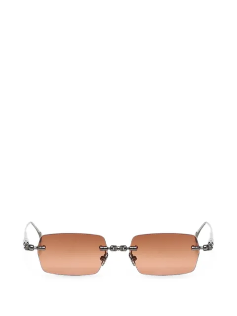 Kuboraum H61 rectangle-frame rimless sunglasses