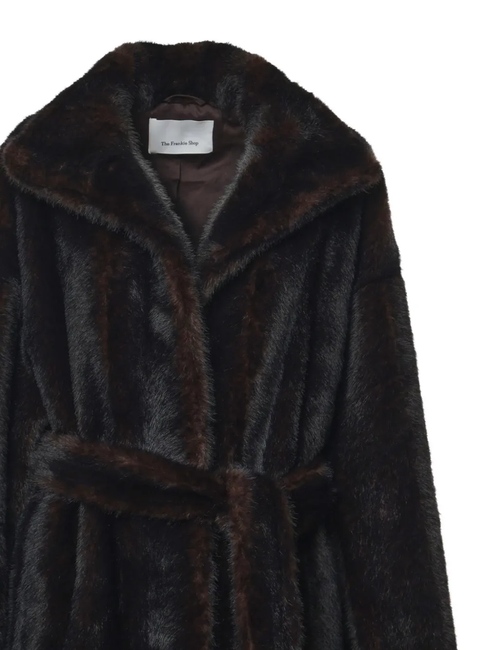 The Frankie Shop Ravello jas van imitatiebont Bruin