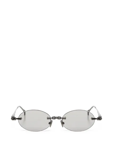 Kuboraum H62 rimless oval-frame sunglasses