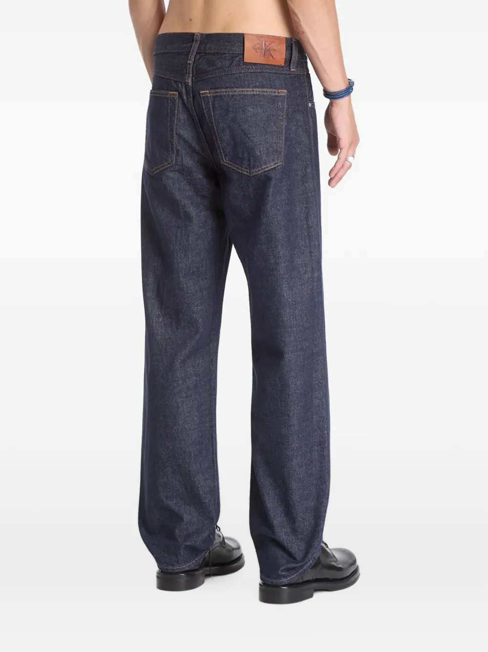 Calvin Klein 90s Straight Iconic jeans Blauw