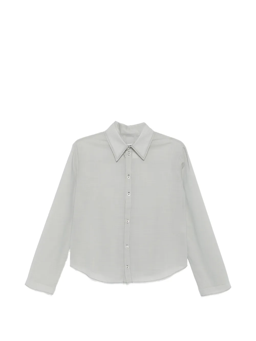 Camiel Fortgens frayed-edge long-sleeve shirt