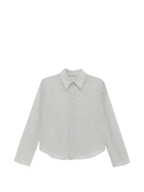 Camiel Fortgens frayed-edge long-sleeve shirt