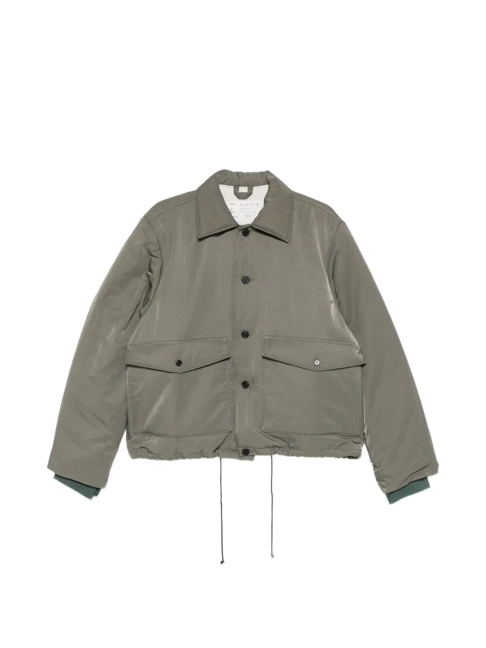 Camiel Fortgens button-up pocket-detail coat Groen