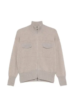 Fabiana Filippi ジップアップ カーディガン | ニュートラル | FARFETCH JP