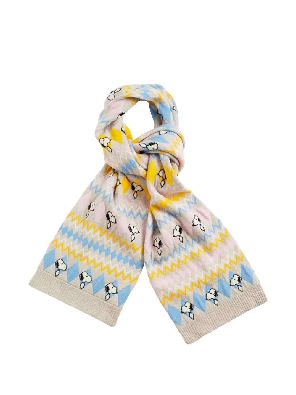 Chinti & Parker Peanuts Fair Isle scarf
