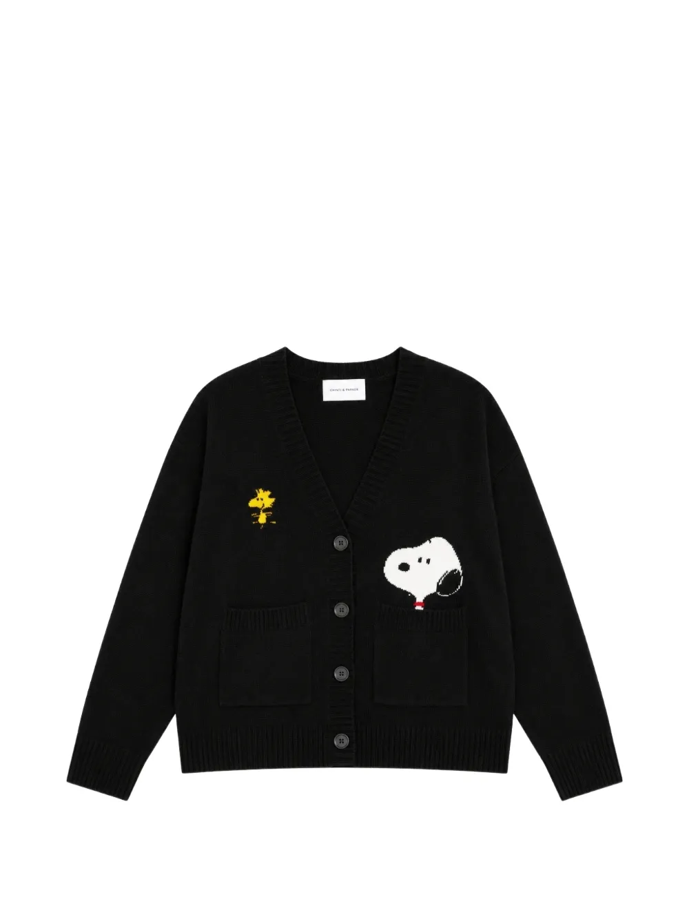 Chinti & Parker Snoopy Peek vest met zak Blauw