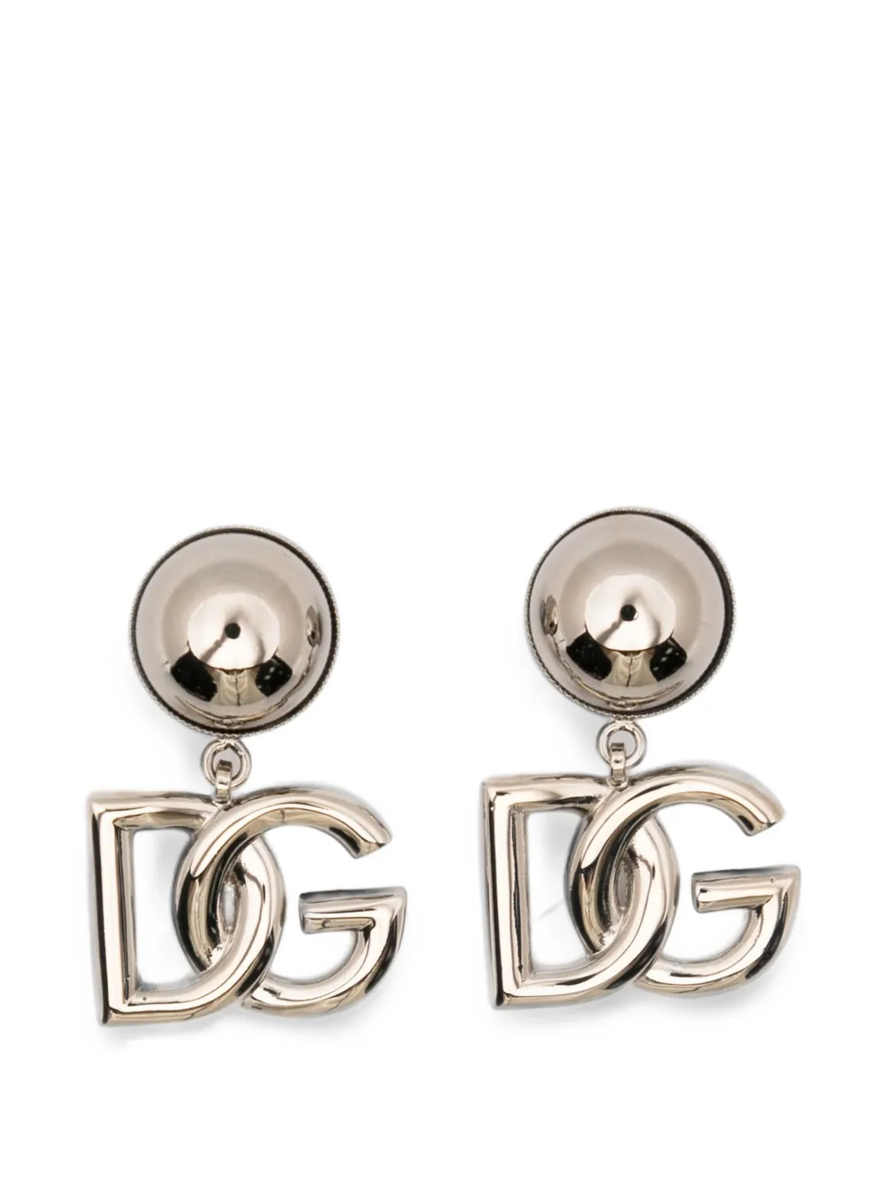 Dolce & Gabbana DG-logo drop earrings - Argent Dolce & Gabbana DG-logo drop earrings - Argent