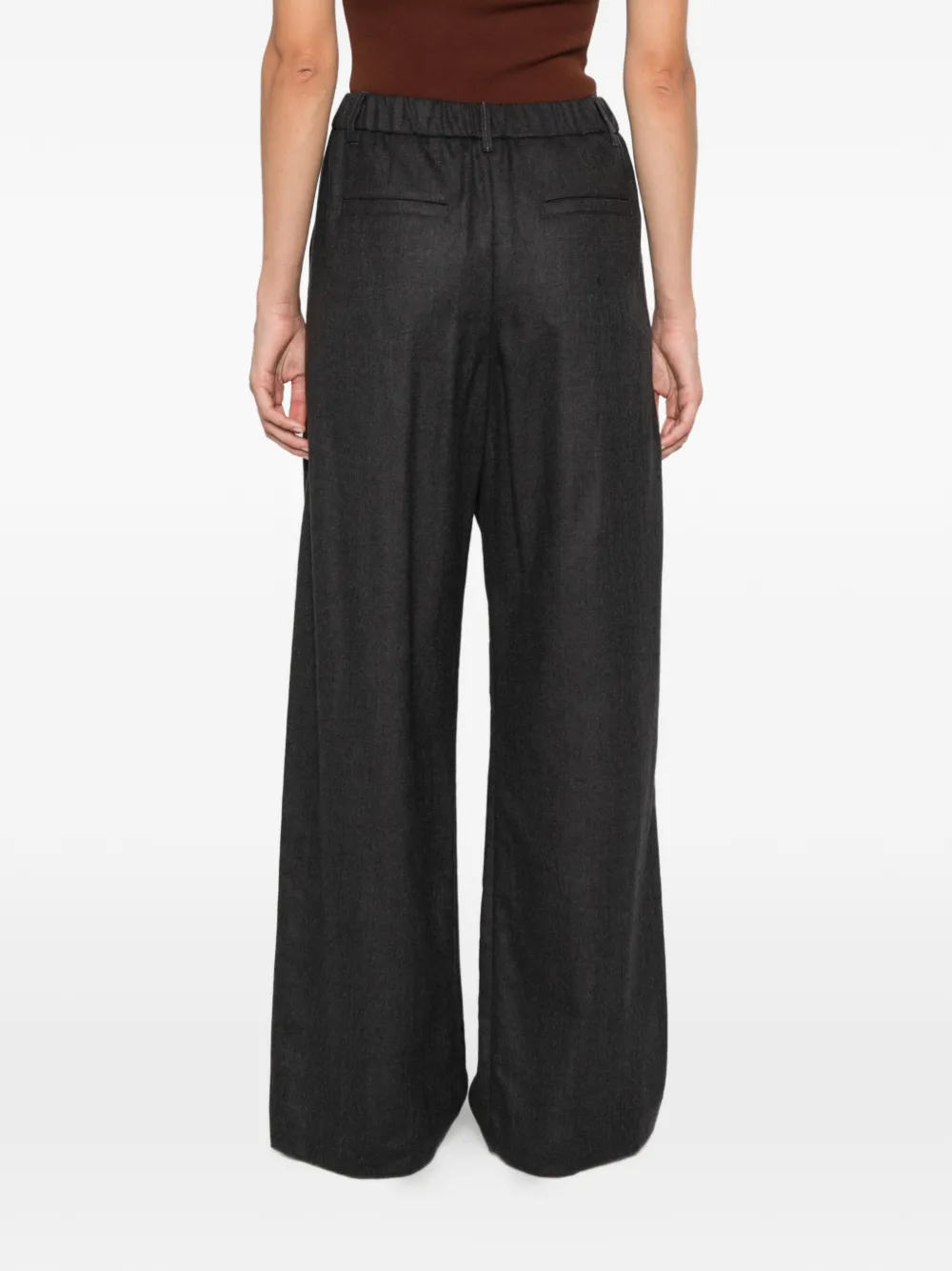 Brunello Cucinelli pleated wool trousers Grijs